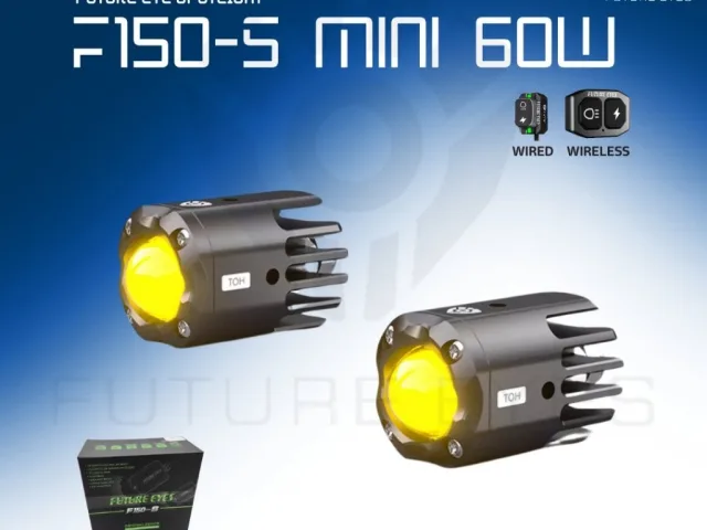 Противотуманные фары F150S MINI 60W 36мм желтый + белый IP67 (проводная кнопка) GF150SMINI0626B1066 FUTURE EYES