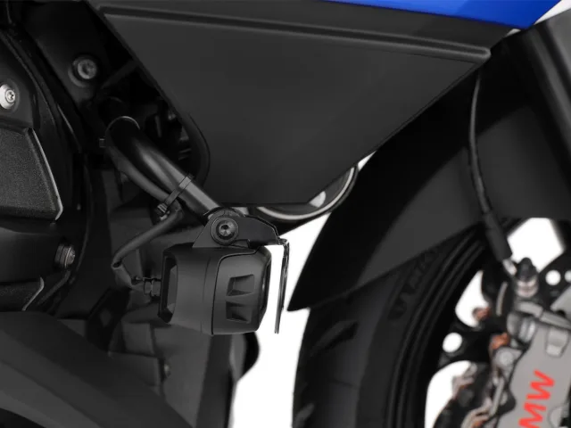 Защита стекол штатного допсвета R1300RT (Headlight guard for original LED auxiliary headlights R 1300 RT - black), фото 5