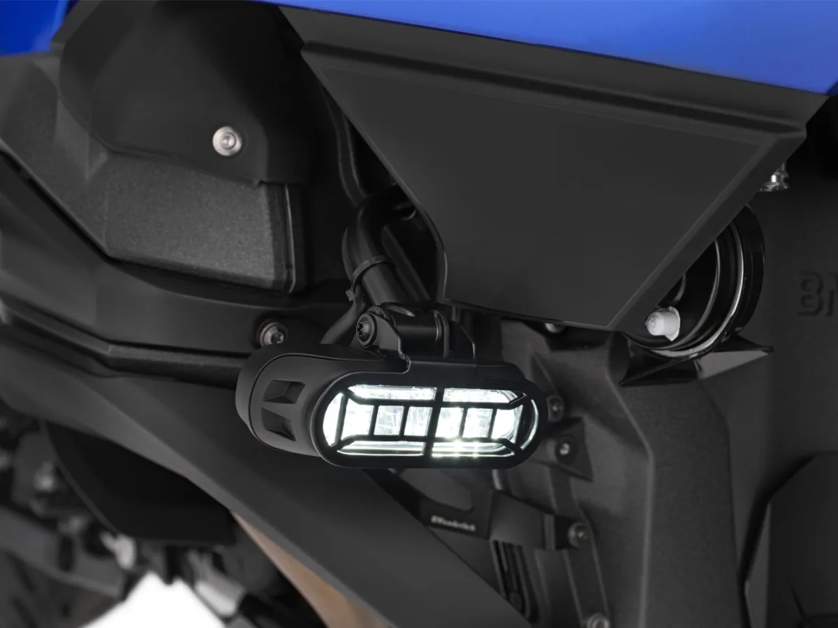 Защита стекол штатного допсвета R1300RT (Headlight guard for original LED auxiliary headlights R 1300 RT - black), фото 2
