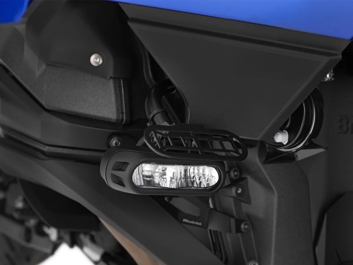 Защита стекол штатного допсвета R1300RT (Headlight guard for original LED auxiliary headlights R 1300 RT - black), фото 4