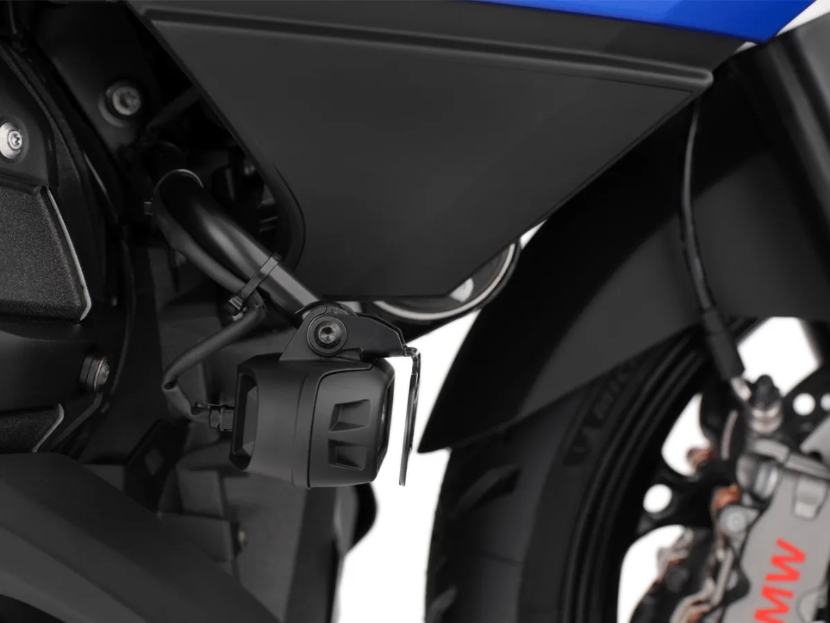 Защита стекол штатного допсвета R1300RT (Headlight guard for original LED auxiliary headlights R 1300 RT - black), фото 5