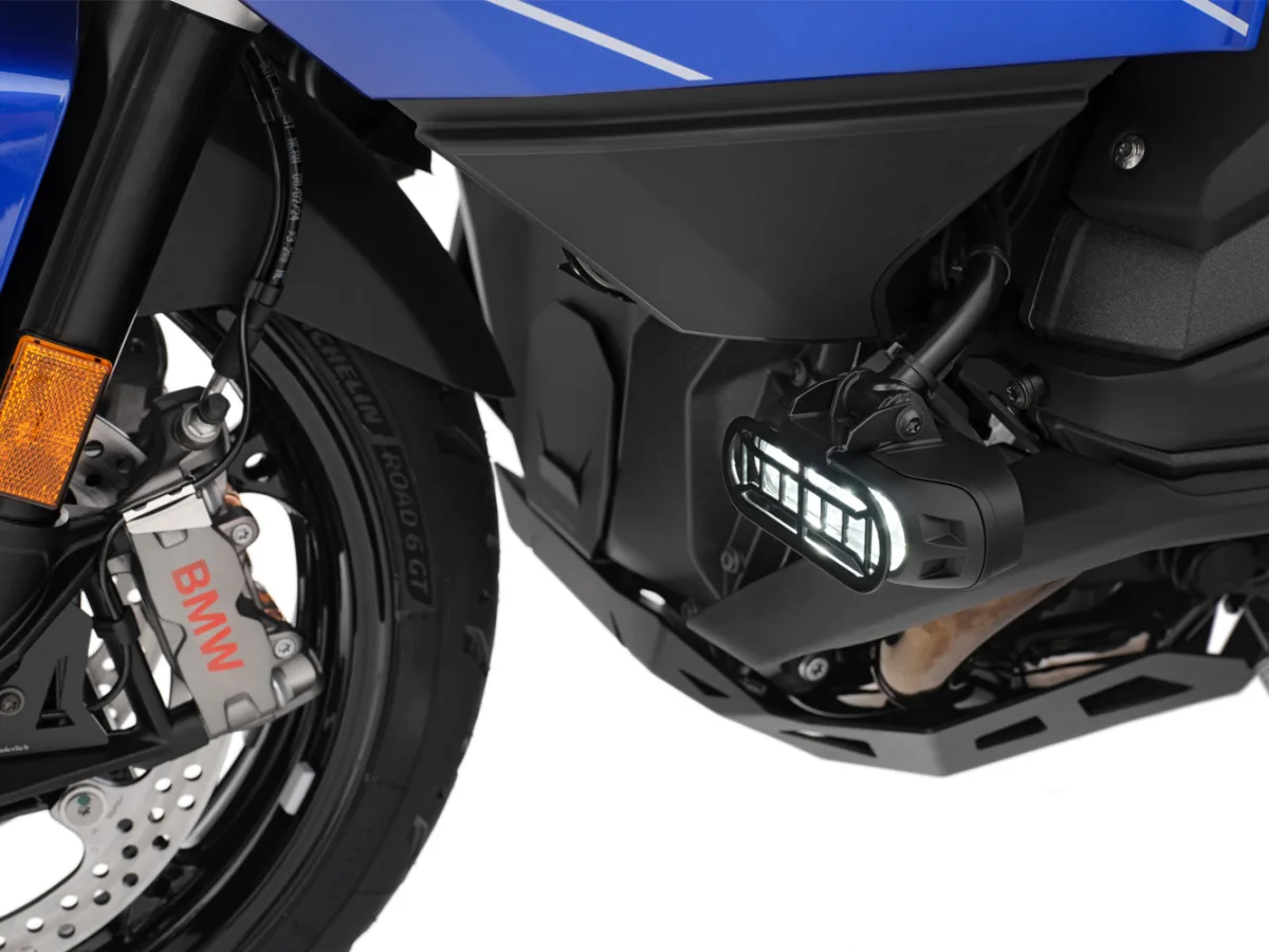 Защита стекол штатного допсвета R1300RT (Headlight guard for original LED auxiliary headlights R 1300 RT - black), фото 6