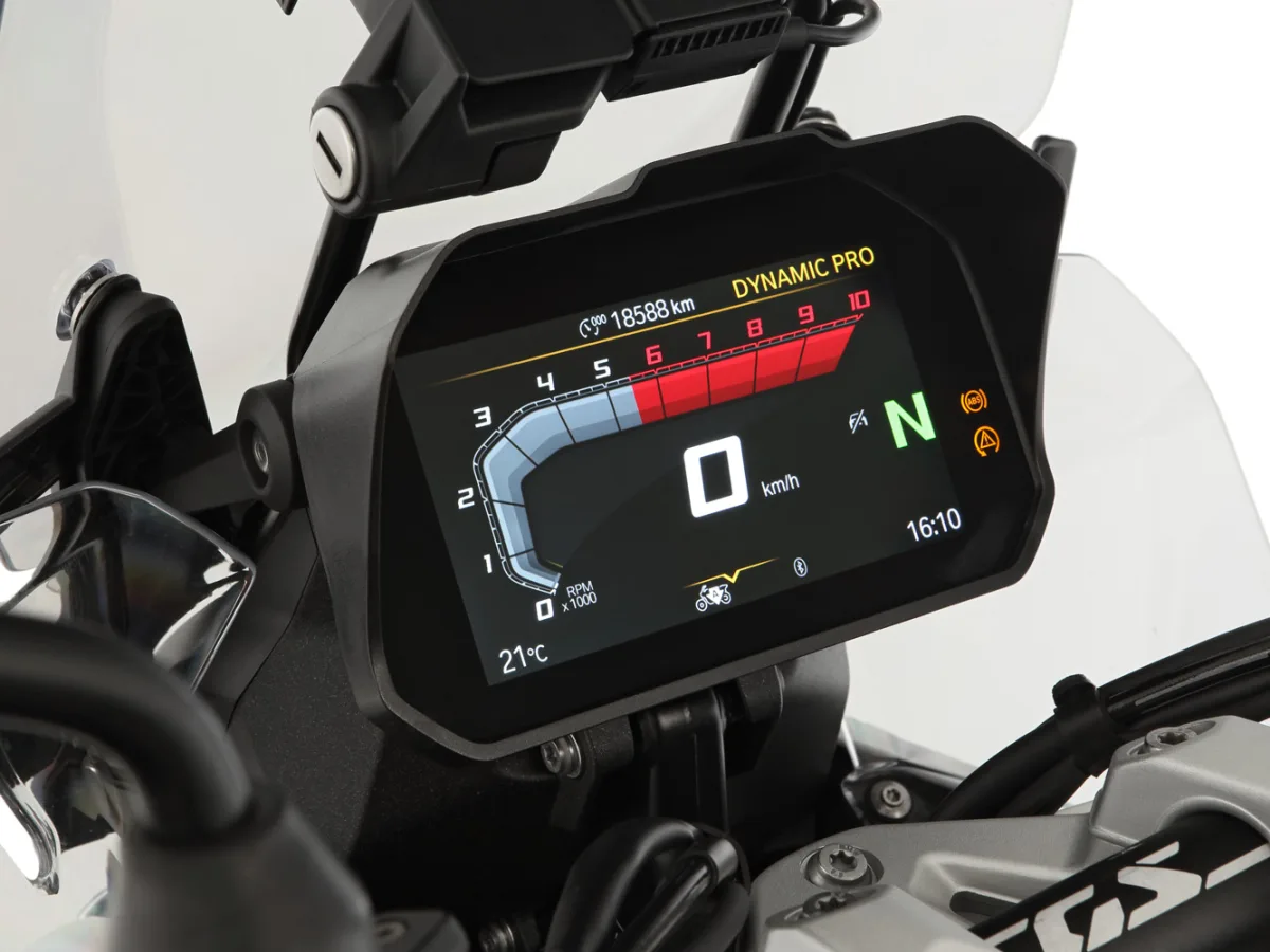 Козырек на приборную панель TFT (Wunderlich Glare shield for Cockpit TFT 6.5 inch - Connectivity Display - black), фото 3