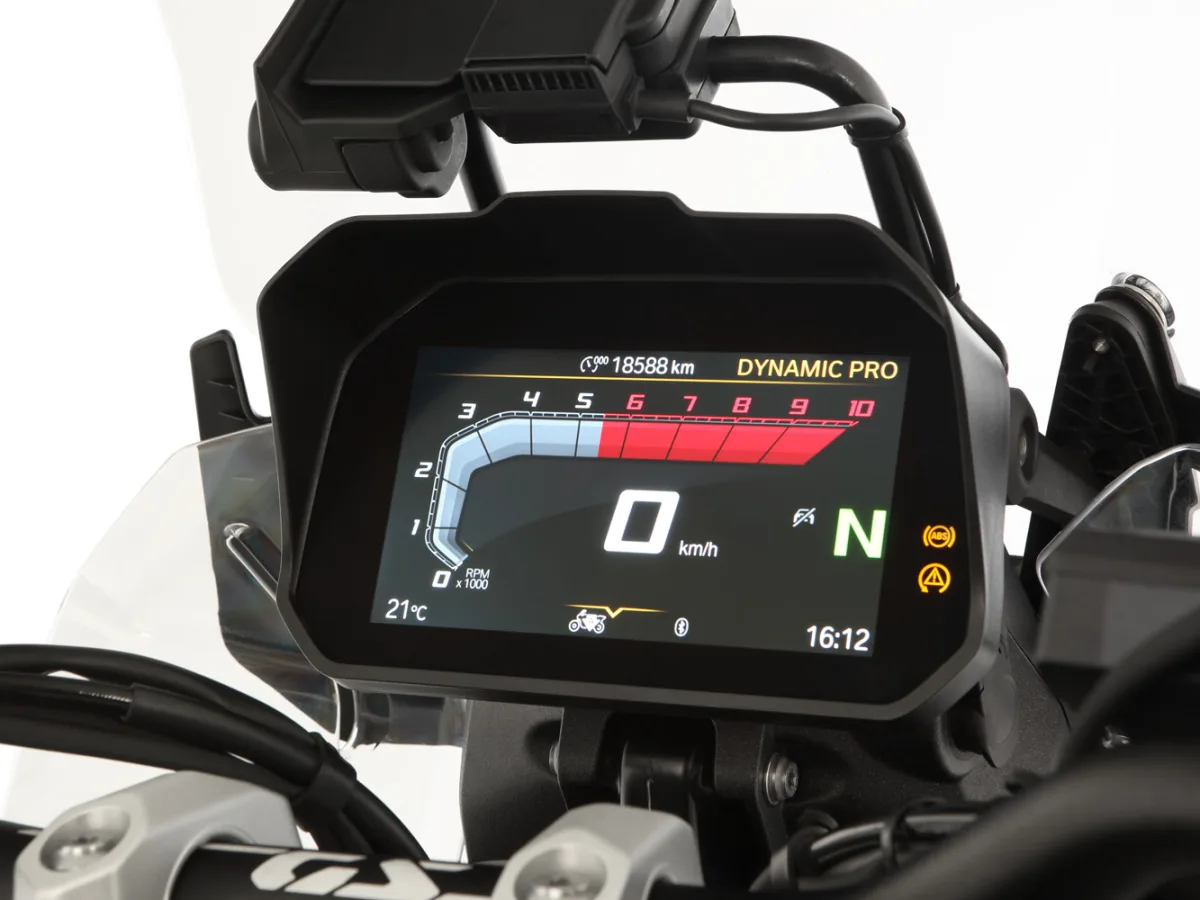 Козырек на приборную панель TFT (Wunderlich Glare shield for Cockpit TFT 6.5 inch - Connectivity Display - black), фото 4