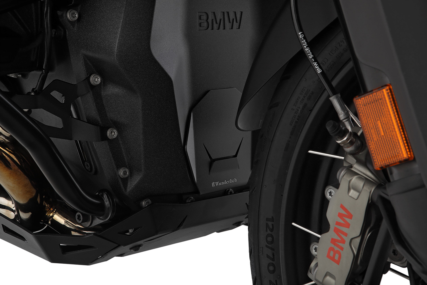 Защита пер крышки двигателя металл Engine housing protection R1300 - black