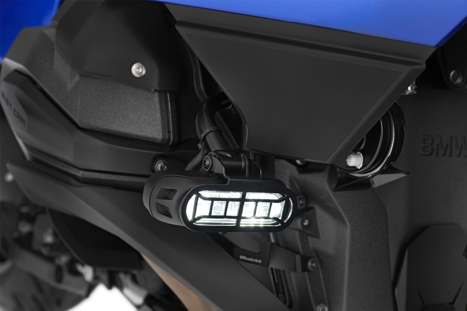 Защита стекол штатного допсвета R1300RT (Headlight guard for original LED auxiliary headlights R 1300 RT - black)