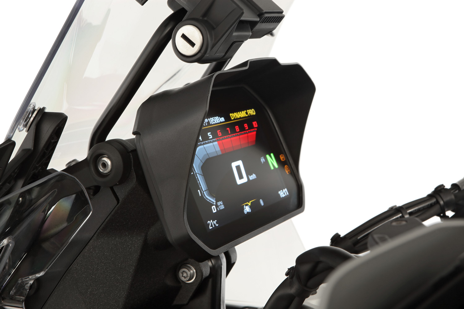 Козырек на приборную панель TFT (Wunderlich Glare shield for Cockpit TFT 6.5 inch - Connectivity Display - black)