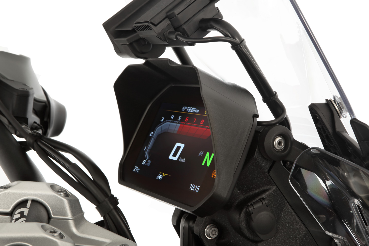 Козырек на приборную панель TFT (Wunderlich Glare shield for Cockpit TFT 6.5 inch - Connectivity Display - black)